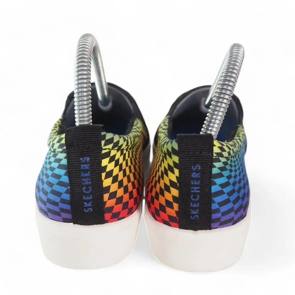 Skechers Poppy Psychedelic Steps Slip-on Sneakers Multicolor 155091 Women's 7‎
